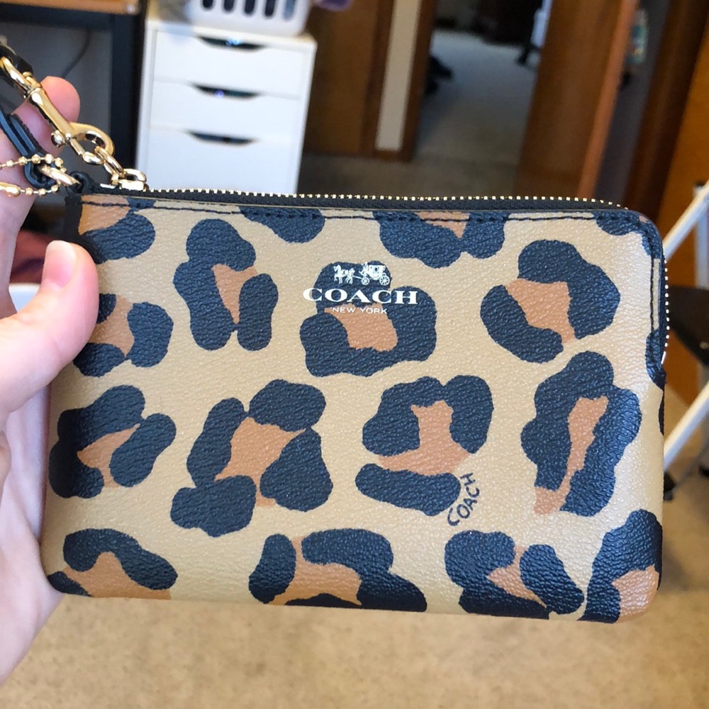 Coach Animal Print Clutch